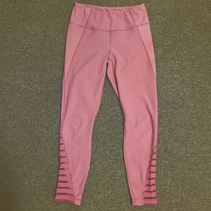 90 Degree By Reflex pink ankle leggings